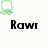 Four identical pixelated icons arranged in a , each featuring a green, blue, yellow, and orange version of the same character with 'Rawr' text below