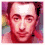 Four pixelated show a person with dark hair and light skin in sequential expressions: neutral, smiling, squinting eyes left, resting hand on cheek