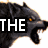 A six- of a wolf's head with text fragments, showing animation where the wolf's mouth opens and text changes