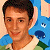 A pixelated contact sheet showing two frames of an animated buddy icon featuring a person and the Blue's Clues mascot with green text reading "Original Icons .com" on a dark background.