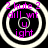 Four identical circular icons with concentric rings and pink text reading '2 kute 2 dill wit u light' on a black background.