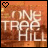 Two side-by-side animated frames of a buddy icon featuring "One Tree Hill" text over an orange-brown background with a heart symbol in the top-left corner, showing a heart animation change between frames.
