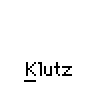 Animated contact sheet showing 25 sampled frames of a yellow stick figure character falling and exploding into smoke against gray background with "Klutz" text below each frame.