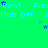 Green background with repeated light blue text 'Dont' and 'Meh Off' and blue star symbols scattered across the image.