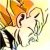 Pixelated image of a figure with light-colored hair and dark clothing against warm-toned background, rendered in low-resolution style.