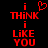 Red pixelated text on black background with heart symbol replacing 'love' in phrase.