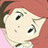 A 48x48 pixel buddy icon featuring a cartoon character with red hair and light skin on the left, paired with stylized text reading "Anime IM" above "COM" on a black background to the right.