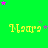 Green background with yellow text 'Nana' repeated in a , surrounded by pink and purple stars
