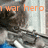 A pixelated animated icon shows a character holding a rifle with orange text labels changing across frames.