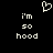 Pixelated white text and heart symbol on black background, with identical left and right text blocks.