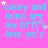 A static image with a bright pink background displays repeated cyan text reading "casey and laina are my bffl's love ya's" accompanied by small yellow stars.