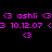 Pixelated pink text and symbols on black background with white rectangular overlays showing repeated text and symbols in different positions.