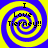 Four identical spiral-patterned icons arranged in a , each displaying text over the pattern