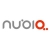 Gray and red pixelated text 'nubia' with a red circular symbol containing a light blue square on the right side.
