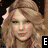 Six pixelated images of a woman with long curly blonde hair in various poses and backgrounds, each labeled with text below.