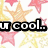 Pixelated star background with text reading "u cool..." and "NOT" in bold black-and-white lettering.