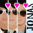 Animated icon shows a person with sunglasses and pink hearts above head, transitioning to group photo with text 'Jo Bro Love' then concert scene with 'NICK' text.