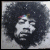 A 2x2 contact sheet of four distinct Jimi Hendrix-themed frames with varying color treatments and text elements.
