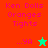 Pixelated text and star symbols on colored backgrounds with animation changes between frames.