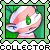 identical cartoon-style character icons with striped pink-and-white heads, green eyes, and green backgrounds, each bordered by a light green frame