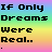 A static image with a rainbow gradient background displaying repeated text phrases in black pixelated font.