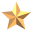 Golden star-shaped icons arranged in a , each with subtle shading variations across multiple and