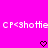 A static image with a bright pink background displays repeated white pixelated text 'CP<3hottie' and two dark brown heart symbols at the bottom.