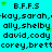 Static cyan background with repeated text and star symbols in green and black, arranged in a pattern with no visible animation changes