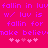 Pixelated text and heart symbols on a bright pink background with purple lettering.