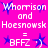 A bright pink background displays repeated text and star symbols in white and blue, with visible pixelation.