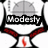 six identical cartoon-style icons featuring a gray spherical head with crosshairs, red curved accents, and a red flame-like shape below, each labeled with a virtue word in bold black text