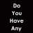 six with text and an image: black reads "Do You Have Any", red says "Raisins?", white asks "No? How About A", cyan displays "Date?" in stylized font, central shows a single raisin on light background