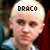 six shows a person with short light hair in a blue shirt against red and dark backgrounds, with text above the head changing across frames
