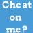 A static contact sheet of two animated frames showing white pixelated text on a solid blue background, with the left frame reading "Che at on me?" and the right frame reading "Why Did You" in a blocky font.