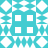 A static pixelated image with a teal and white geometric pattern featuring four white squares arranged in a 2x2 grid at the center.