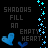 Animated contact sheet of a 48x48 pixel buddy icon showing blue hearts and text repeating across frames with subtle animation changes.