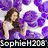 Six distinct celebrity-themed buddy icons arranged in a , each with unique backgrounds and text overlays