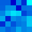 blue-toned square pixels arranged in a uniform pattern with varying shades of blue and cyan