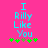 Pixelated cyan text "I Rilly Like You" on bright pink background with green and brown pixel flowers below.