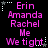 Pixelated text in pink and white on black background with star-shaped decorations, arranged in a pattern