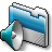 Pixelated icon shows a blue and white audio speaker with checkered transparency overlay on gray background.