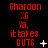 Red text on black background displays repeated phrases with changing symbols next to 'CUTS' across three of text