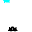 Animated sequence showing black turtle-like shapes with cyan and red particle effects on a gray background.