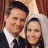 A 48x48 pixel animated contact sheet showing two frames of a wedding-themed buddy icon with a couple in formal attire and green text branding on the right.