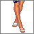 A 4x3 contact sheet of pixel art frames showing a female character's body parts and text phrases, with visible animation changes across sampled frames.
