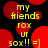 A static image with yellow text on a black background featuring red circular shapes and repeated phrases.