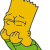 Pixelated yellow cartoon character with spiky hair, green shirt, and raised right hand in a waving gesture against white background.