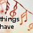 Animated icon with musical notes on a branch background and changing text phrases.