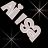 Animated contact sheet showing two frames of a pixelated 'AIB' text icon with heart symbols, alternating between light gray and white color schemes against black background.