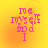 A yellow-orange gradient background with pink text reading "Ive myself 2D a I" arranged in stacked lines, showing subtle pixel variations across four views.